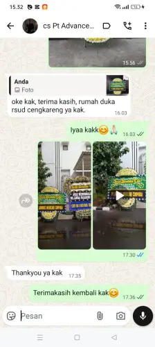 Testimonial Papan Bunga Pernikahan kuta utara