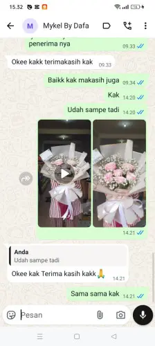 Testimonial Buket Bunga kuta utara