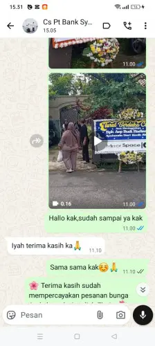 Testimonial Papan Bunga kuta utara